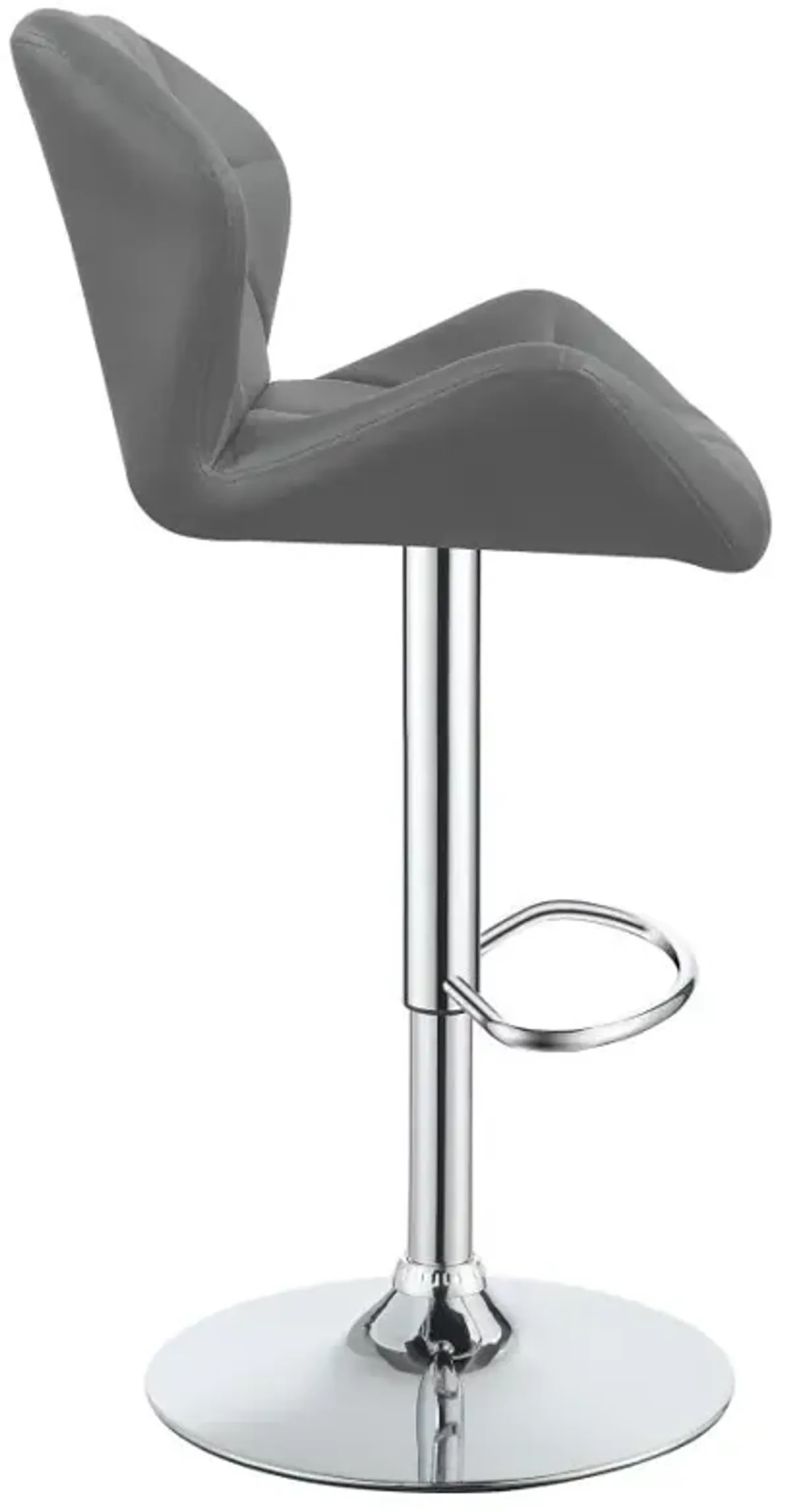 Berrington Adjustable Bar Stools Chrome and Grey (Set of 2)