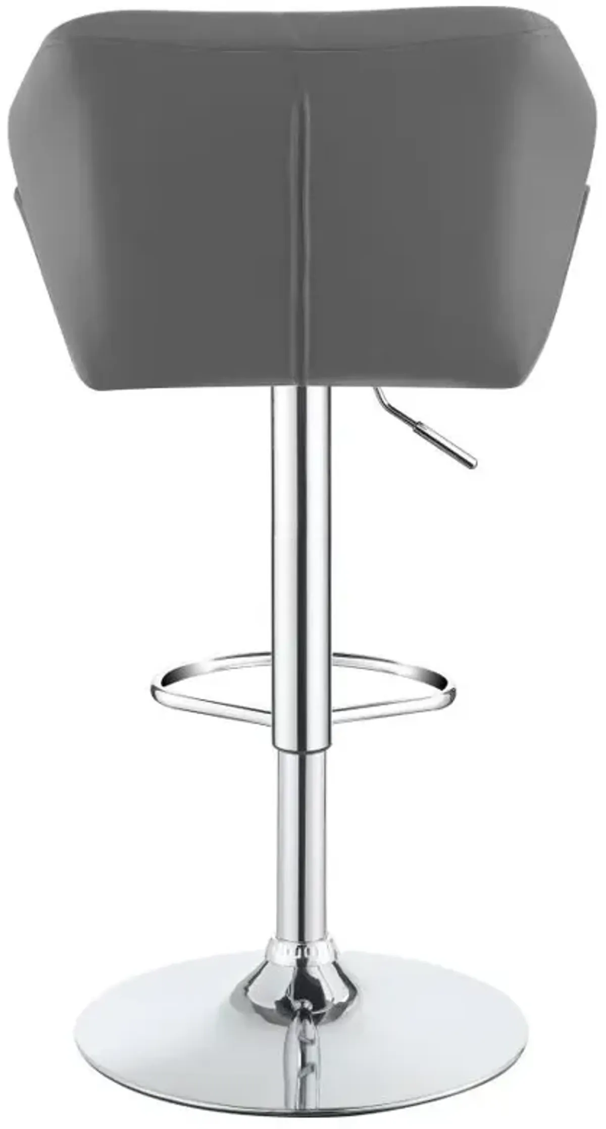 Berrington Adjustable Bar Stools Chrome and Grey (Set of 2)