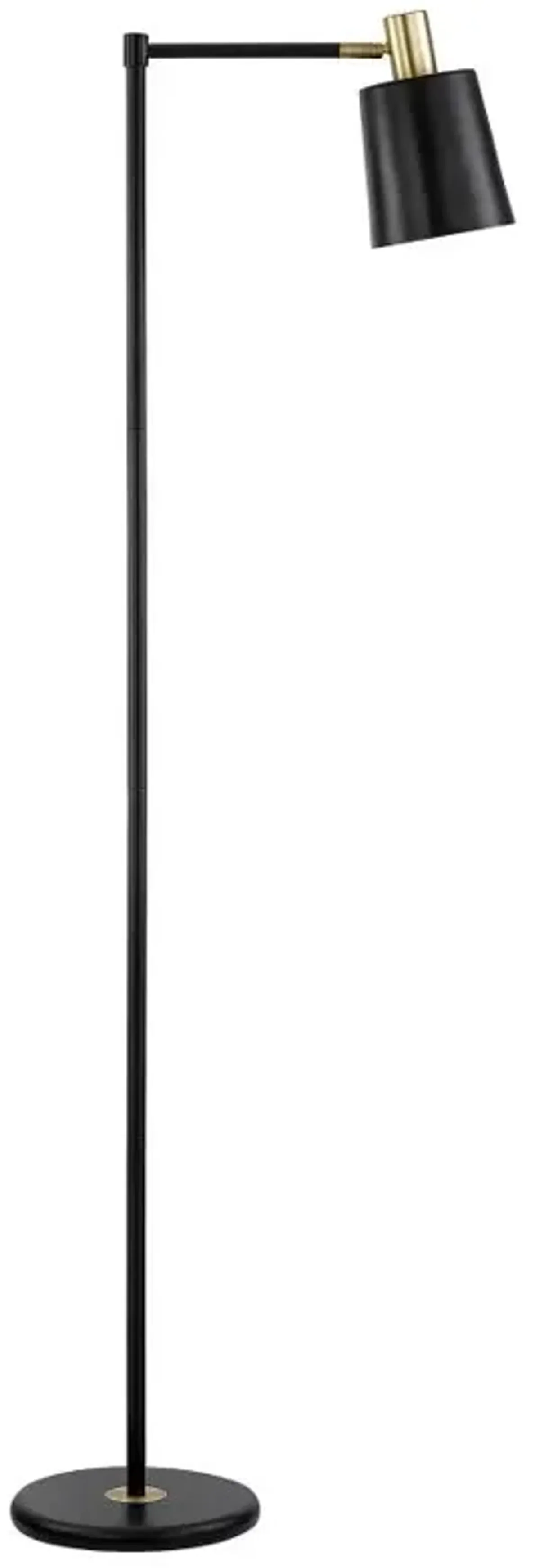 Rhapsody 1-light Floor Lamp with Horn Shade Black