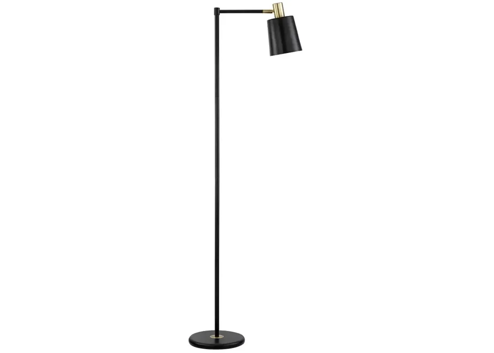 Rhapsody 1-light Floor Lamp with Horn Shade Black