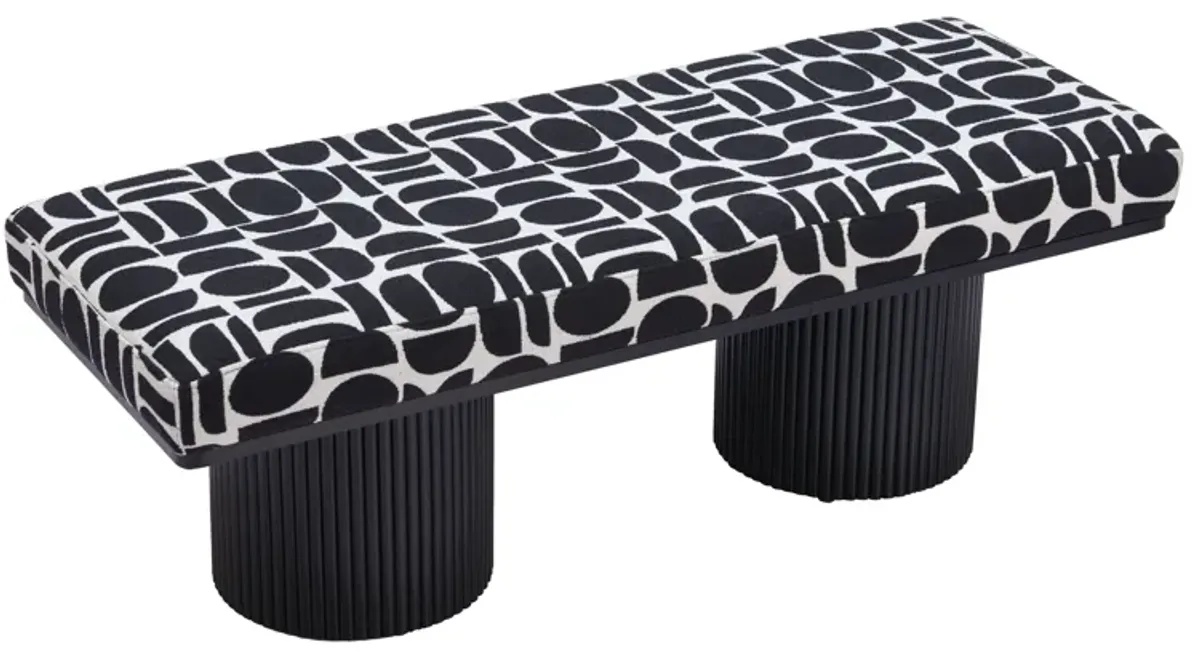 Botoia Bench Black & White