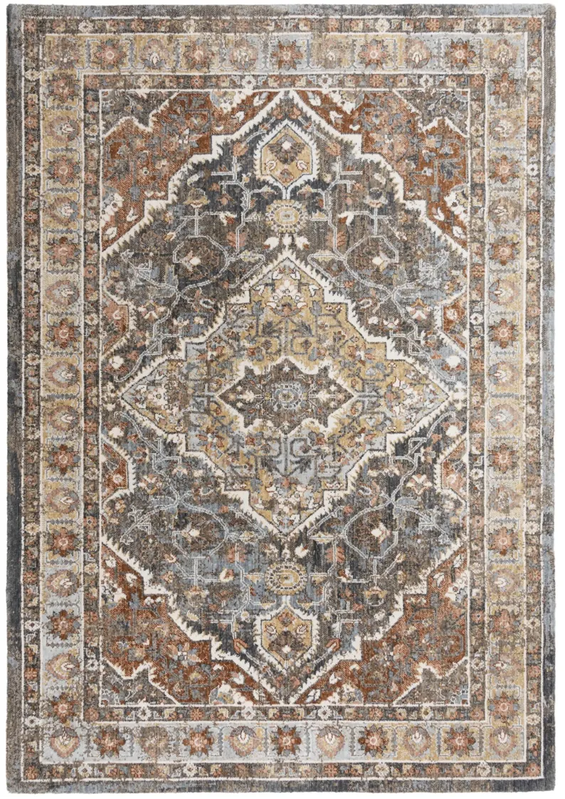 Jasper Terracotta/Multi Persian/Classic Recycled Polyester 10' x 13' Rectangle Rug