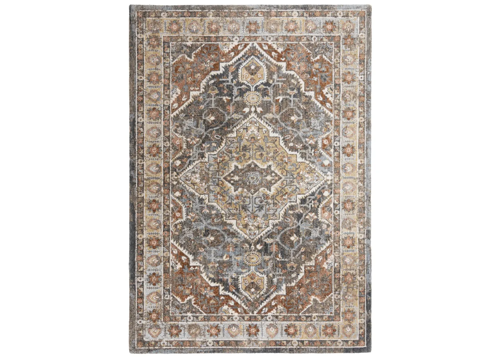 Jasper Terracotta/Multi Persian/Classic Recycled Polyester 10' x 13' Rectangle Rug