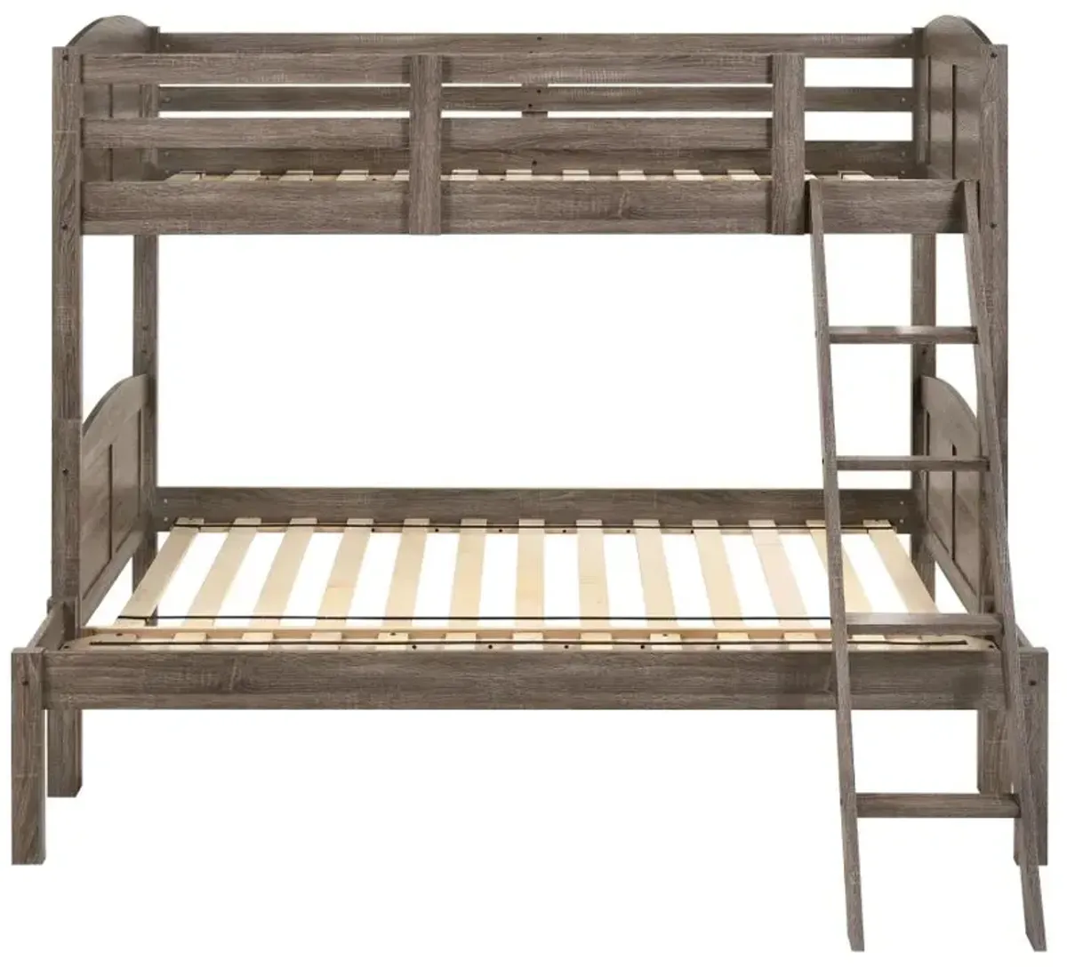 Flynn Twin Over Full Bunk Bed Weathered Brown