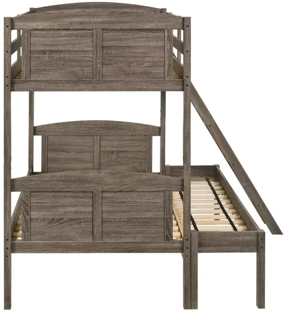 Flynn Twin Over Full Bunk Bed Weathered Brown