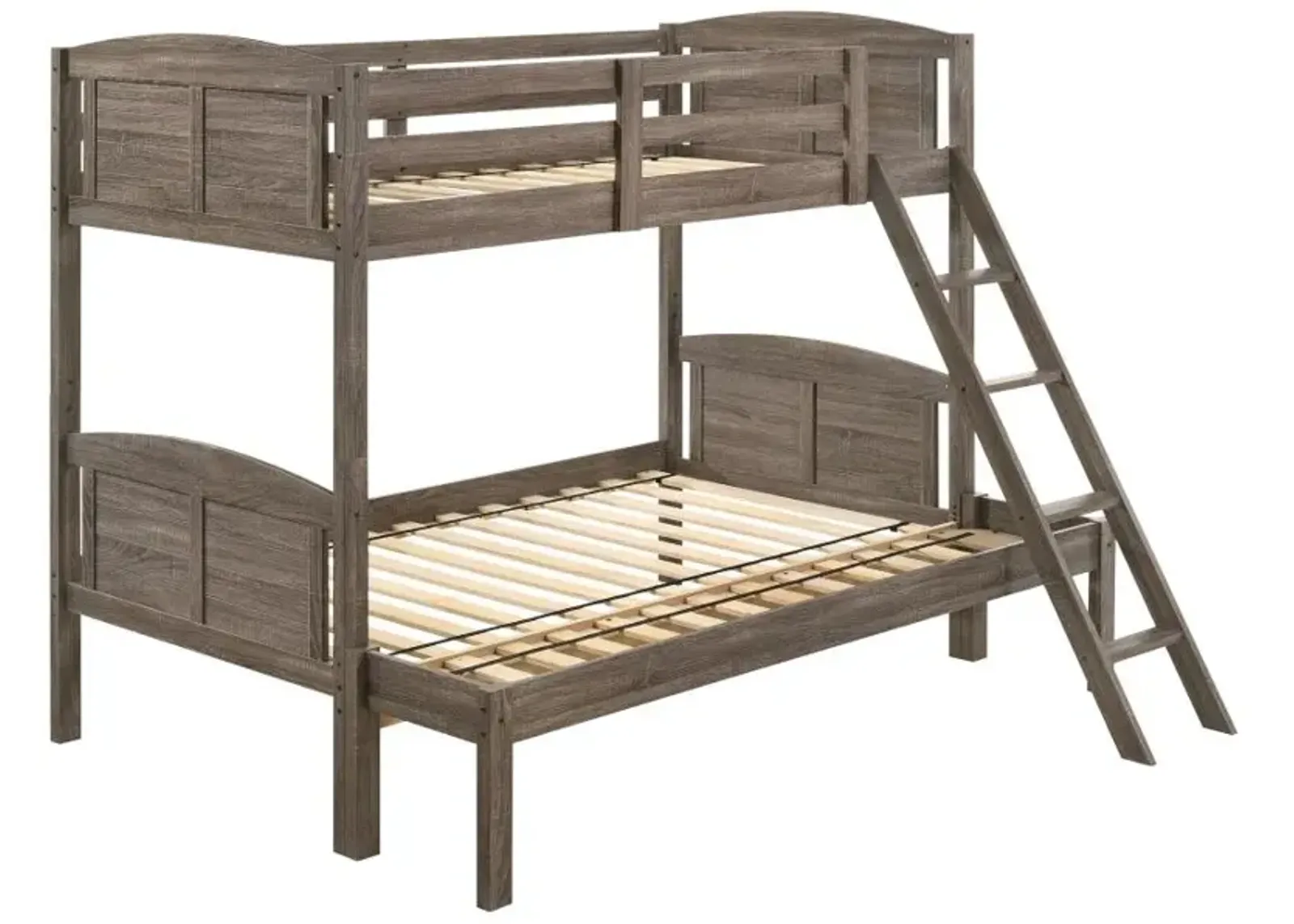 Flynn Twin Over Full Bunk Bed Weathered Brown