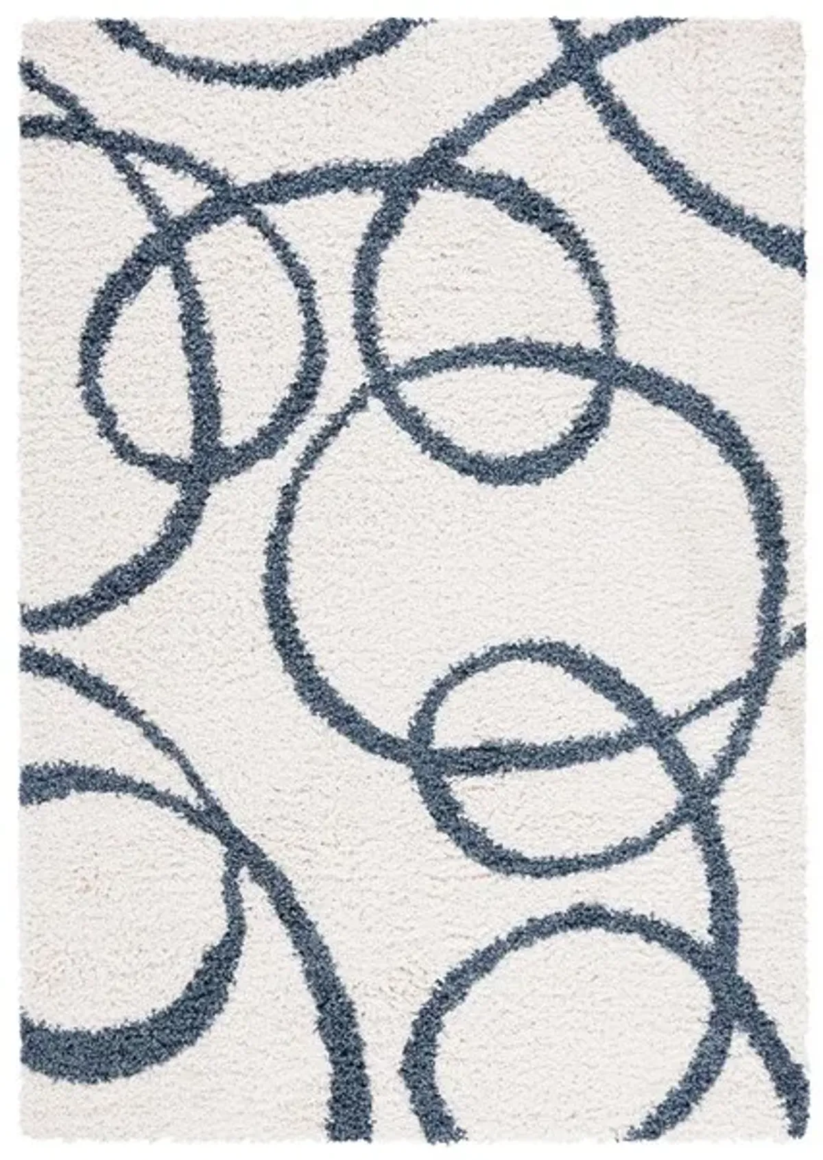 CALICO SHAG 118 Blue  4' X 6' Small Rectangle Rug