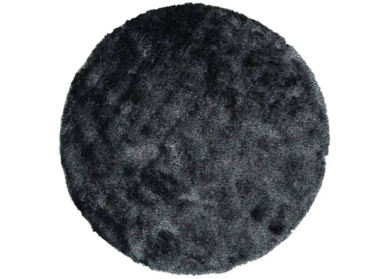 PARIS SHAG 512 Grey 7' X 7' Round Round Rug