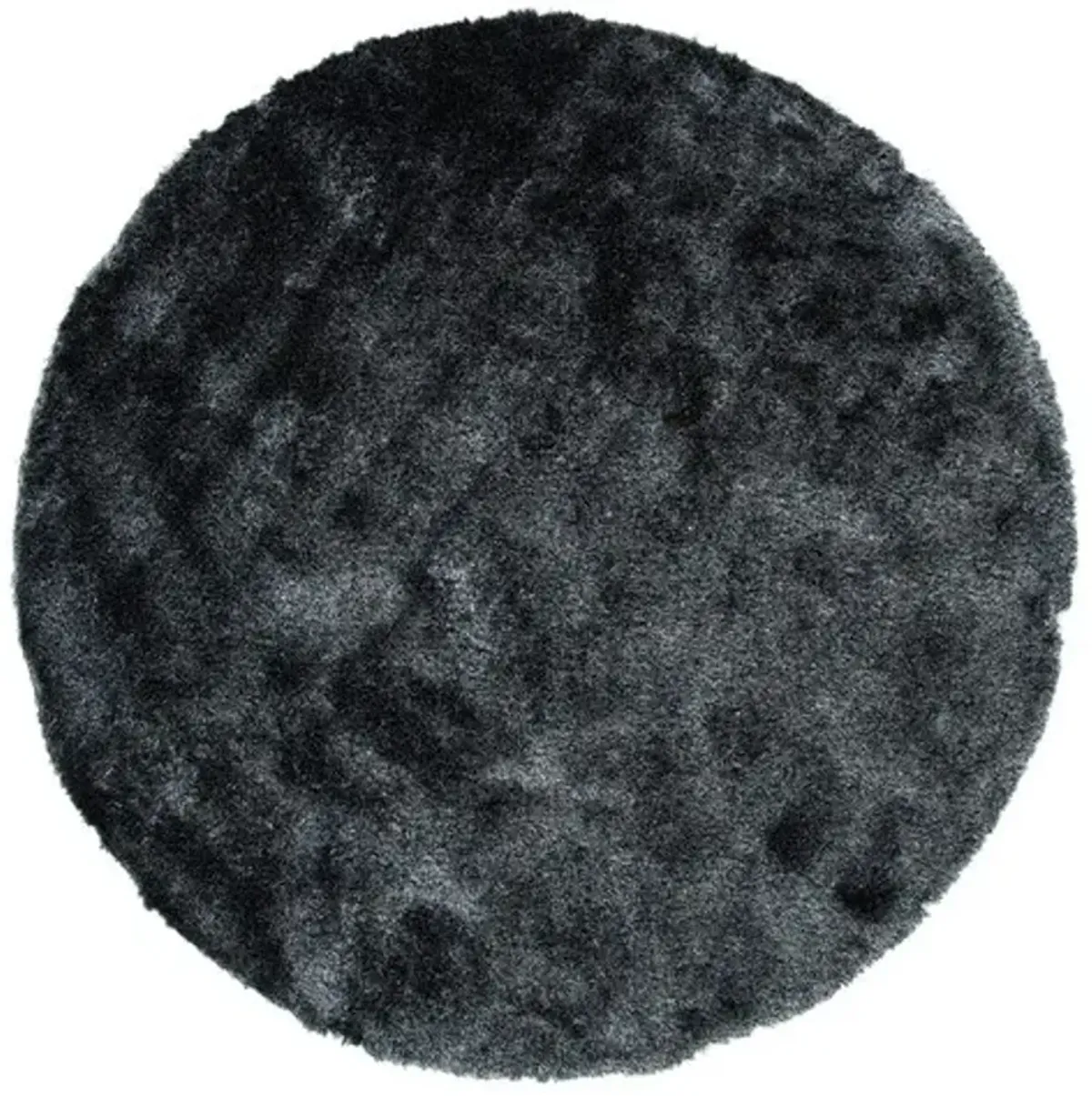 PARIS SHAG 512 Grey 7' X 7' Round Round Rug