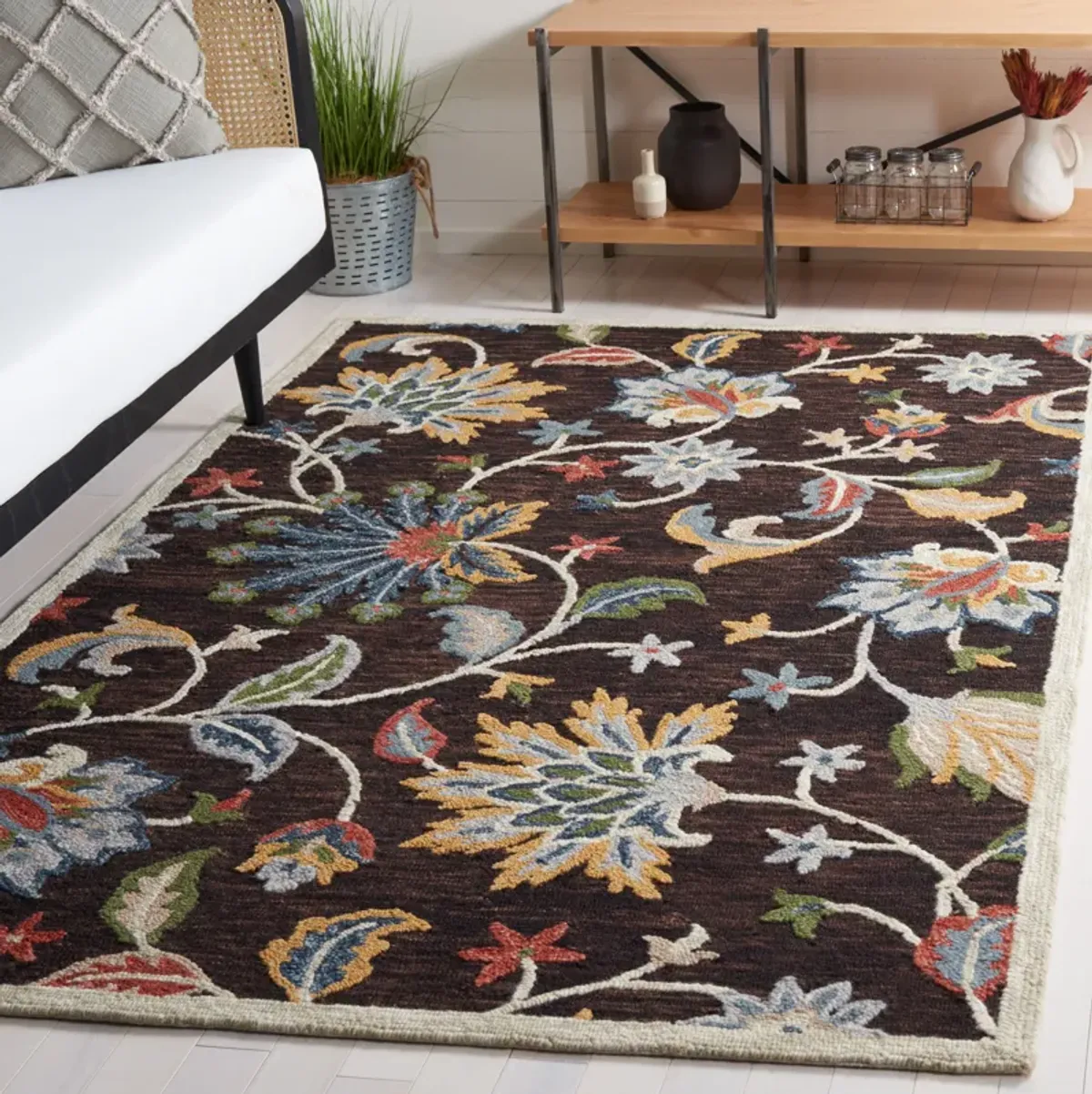 BLOSSOM Hand Tufted 5' x 8' area rug