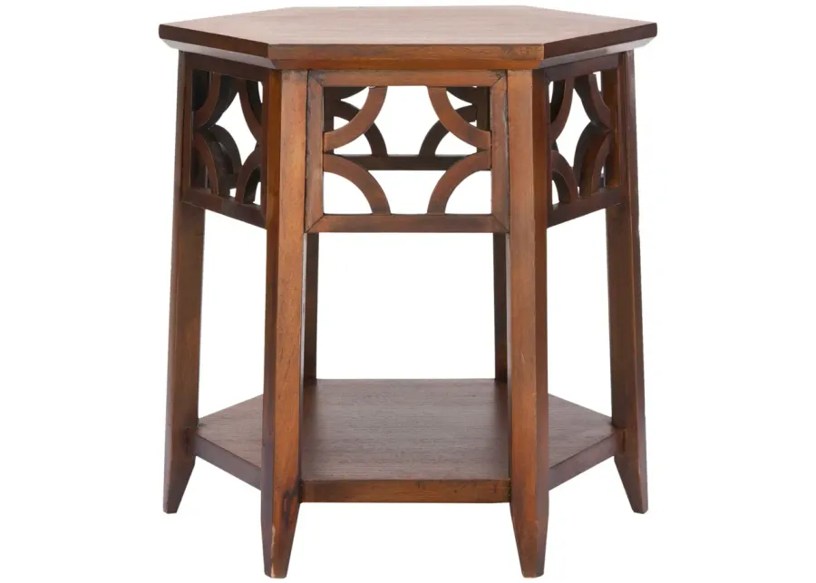 CONNR HEXAGON END TABLE 