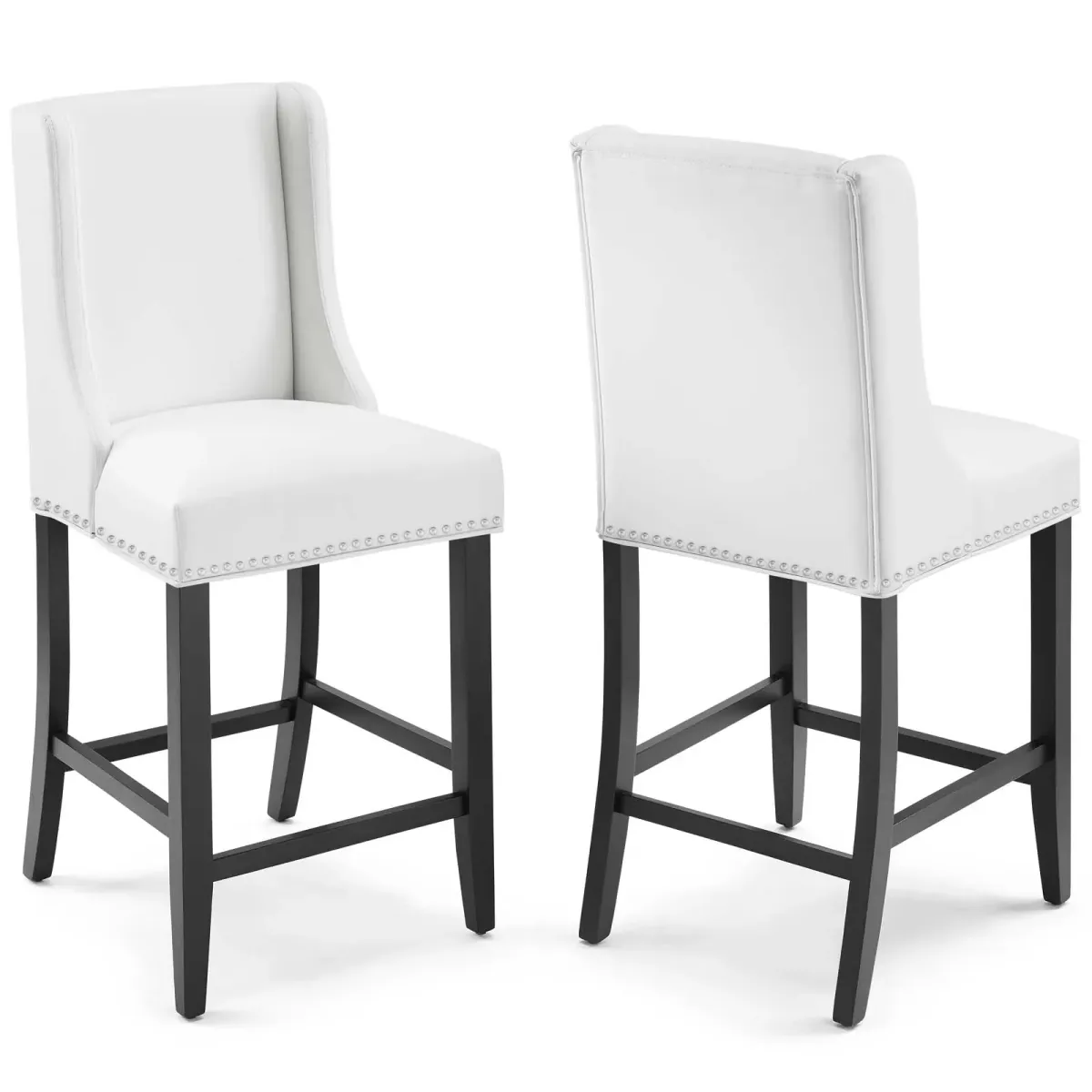 Baron Counter Stool Faux Leather Set of 2