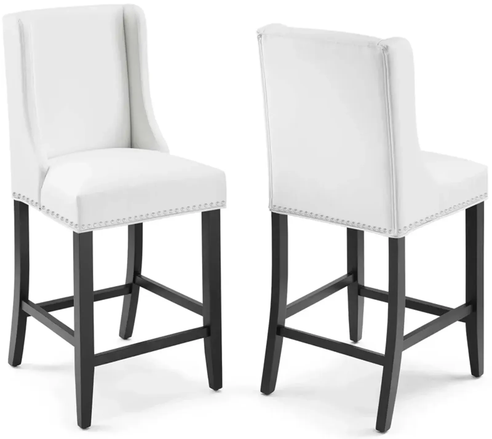 Baron Counter Stool Faux Leather Set of 2