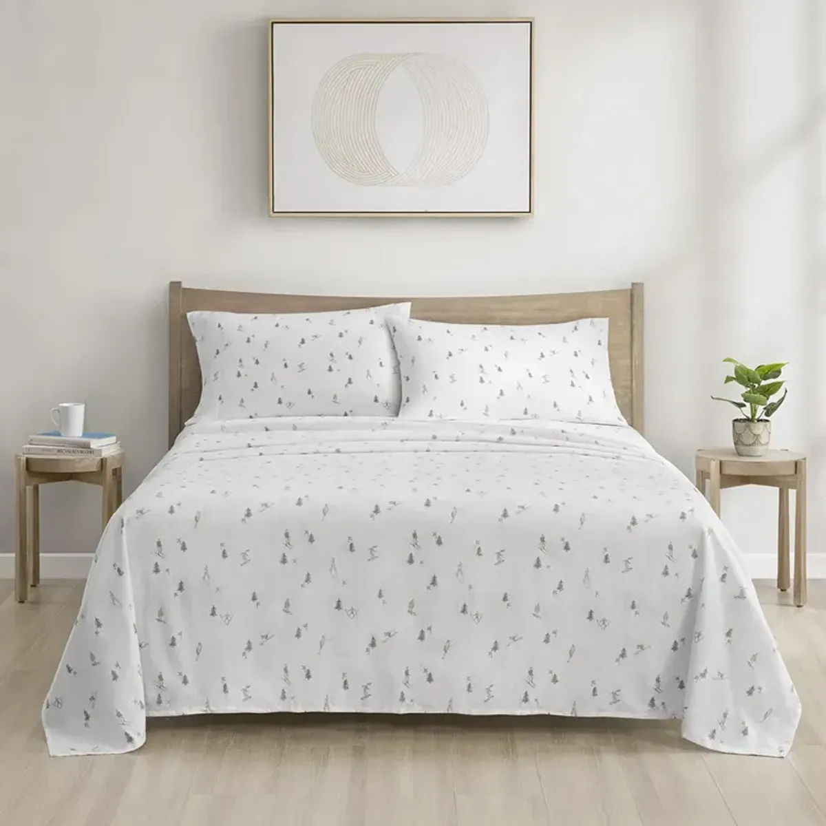 Cozy Cotton Flannel Printed Sheet Set