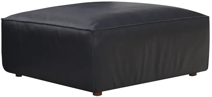 FORM OTTOMAN VANTAGE BLACK LEATHER