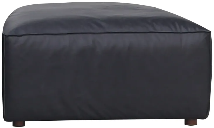 FORM OTTOMAN VANTAGE BLACK LEATHER