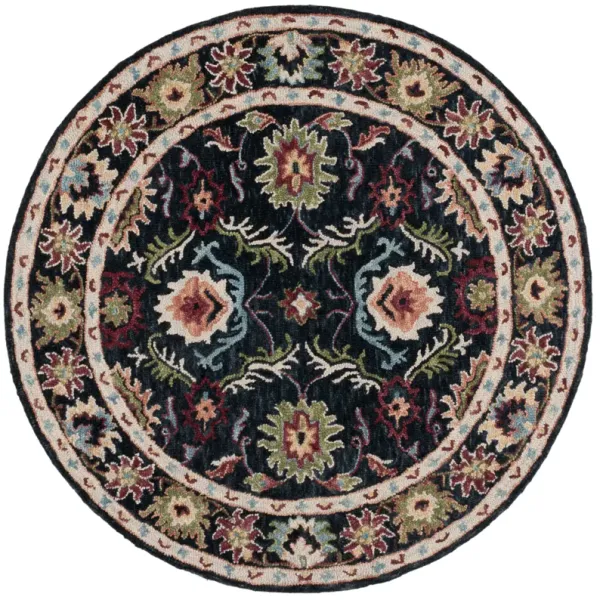 BLOSSOM Hand Tufted 6' x 6' Round area rug