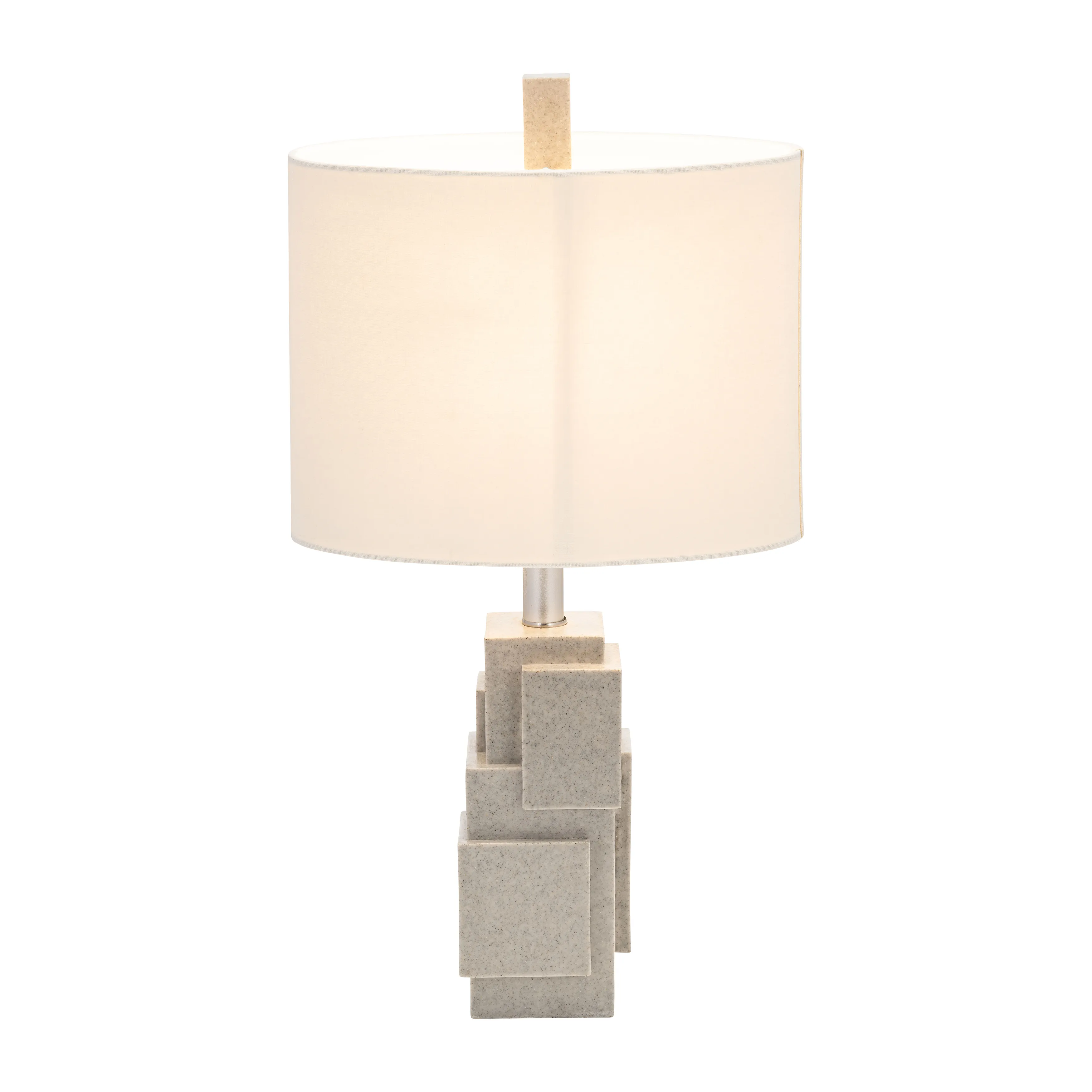 Resin 21" Blocks Table Lamp,gray