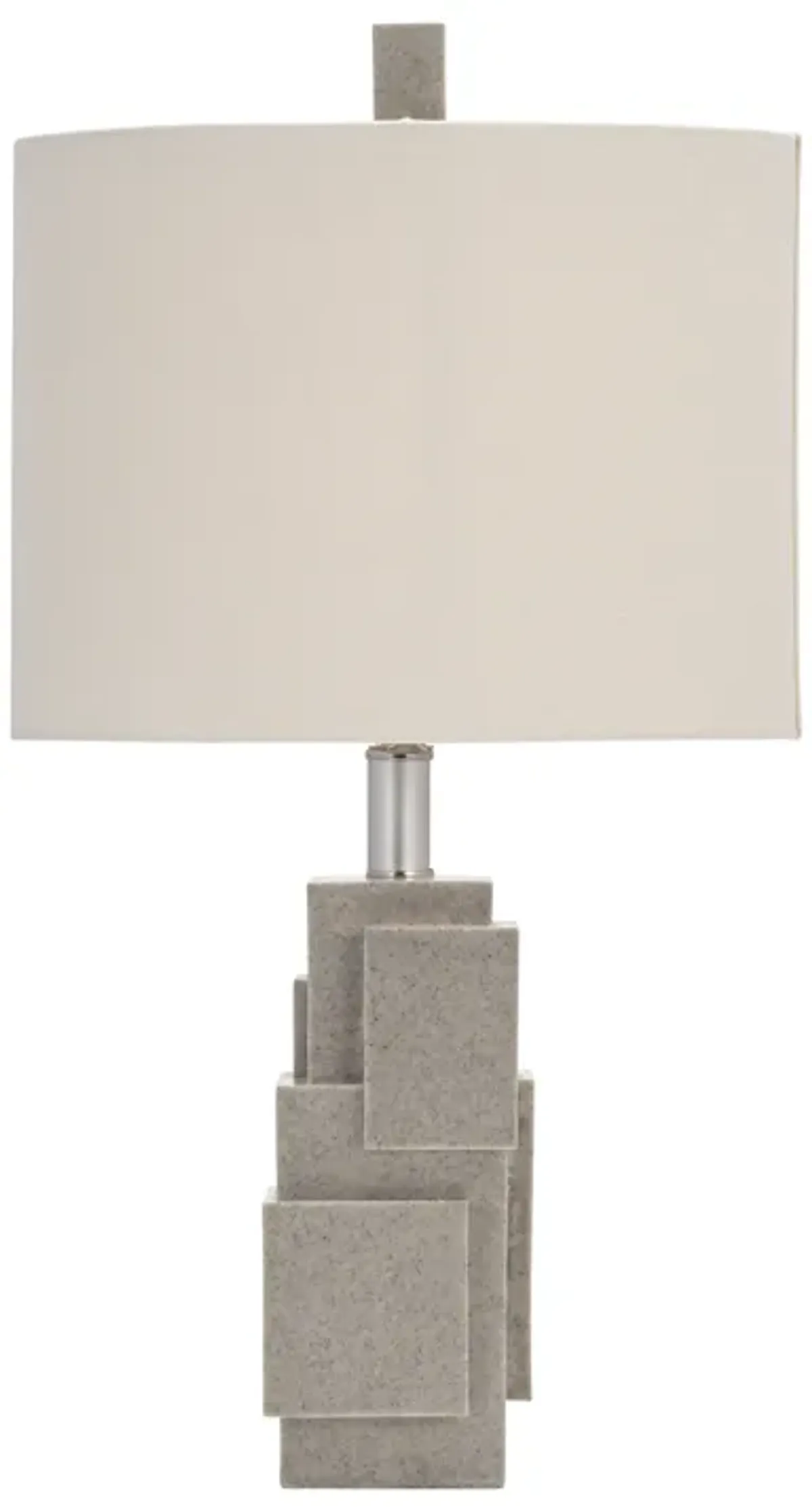 Resin 21" Blocks Table Lamp,gray