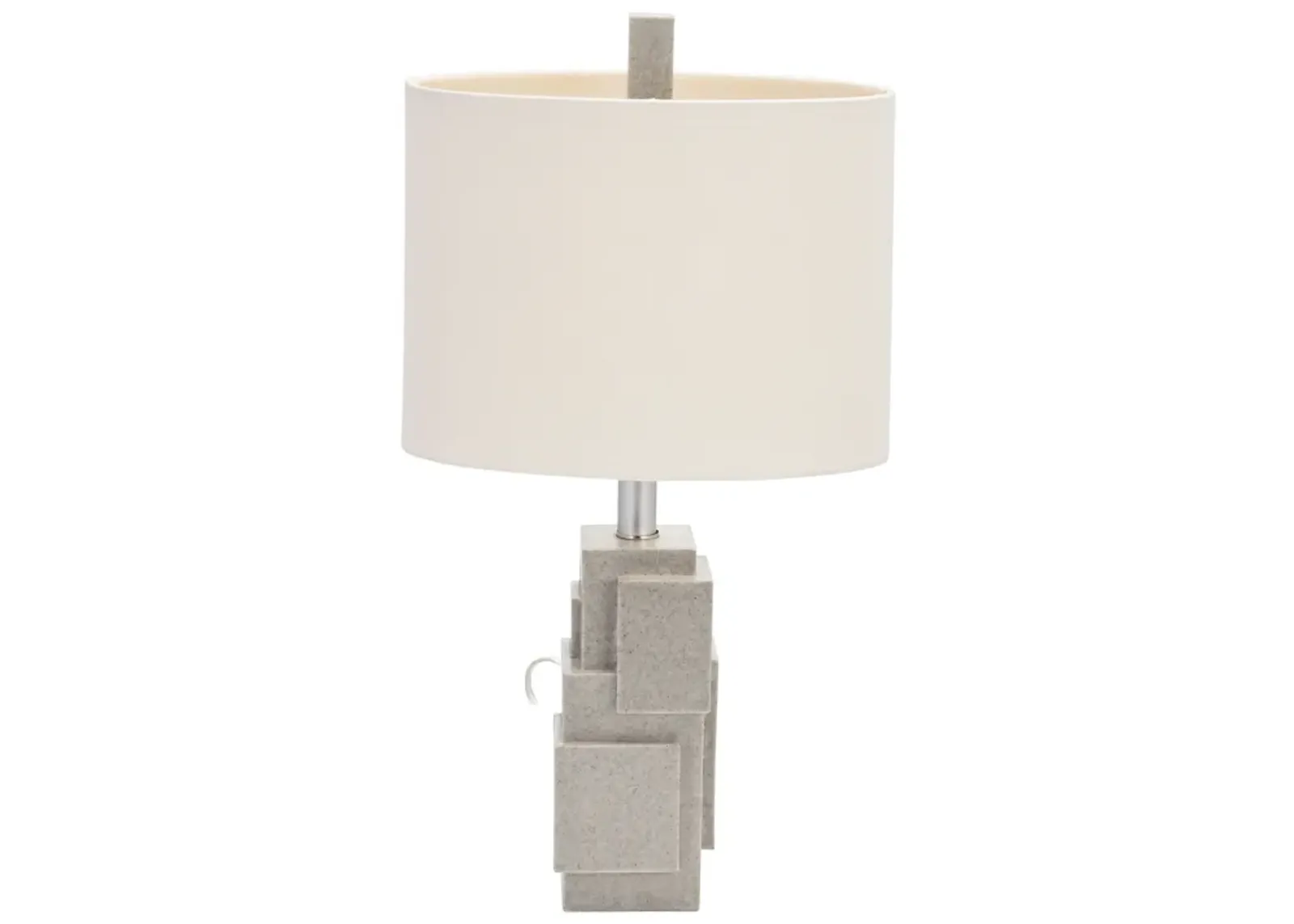 Resin 21" Blocks Table Lamp,gray