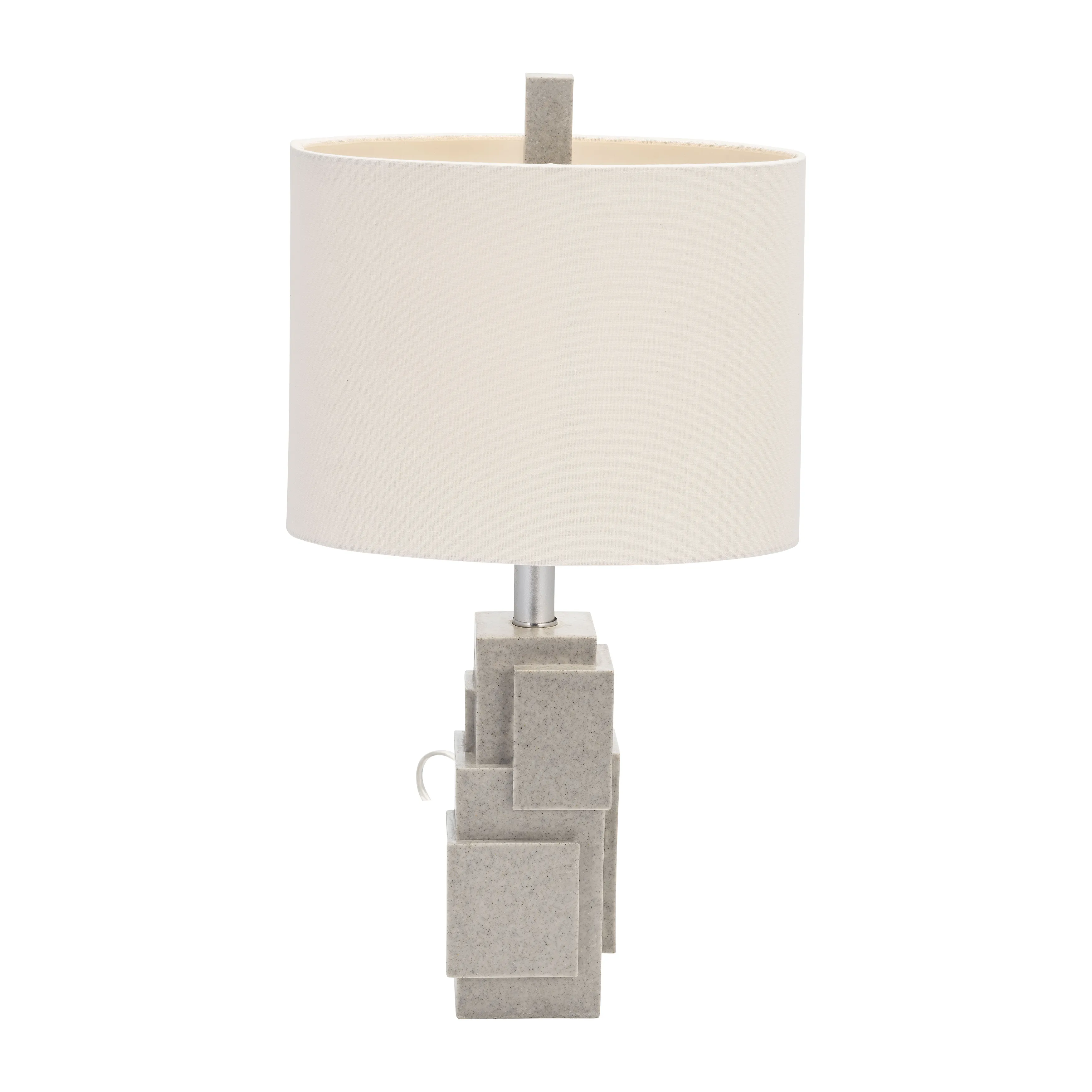 Resin 21" Blocks Table Lamp,gray