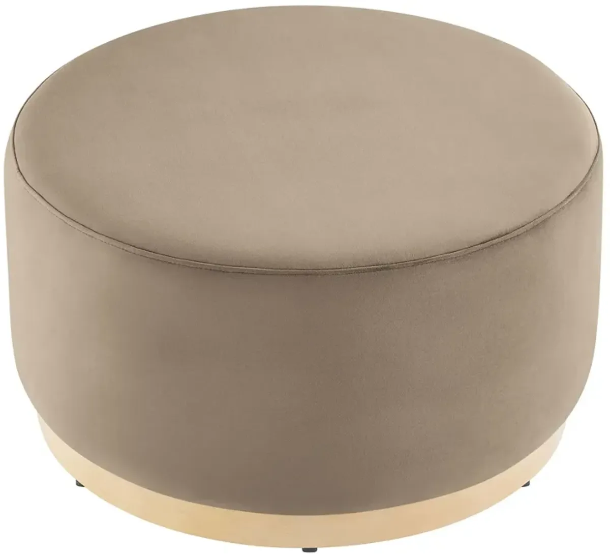 Tilden Large 29" Round Performance Velvet Upholstered Ottoman by Modway