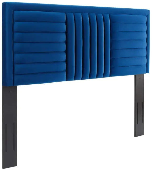 Believe Channel Tufted Performance Velvet King/California King Headboard