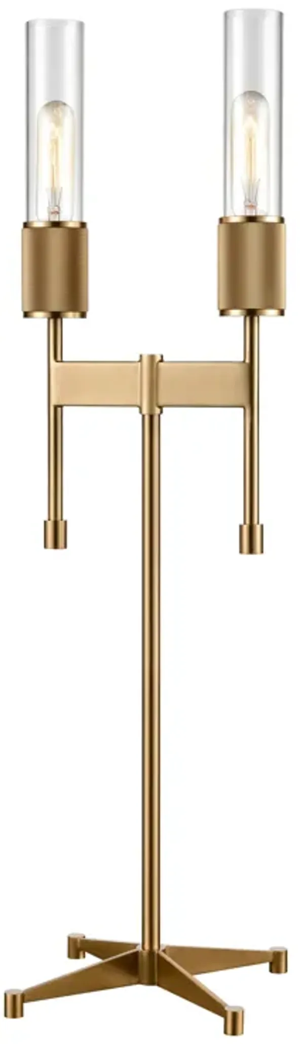 Beaconsfield 32" High 2-Light Desk Lamp - Aged Brass