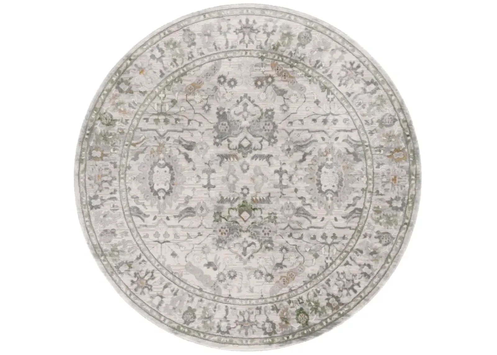 PRESTIGE 118 IVORY  6'-7' x 6'-7' Round Round Rug