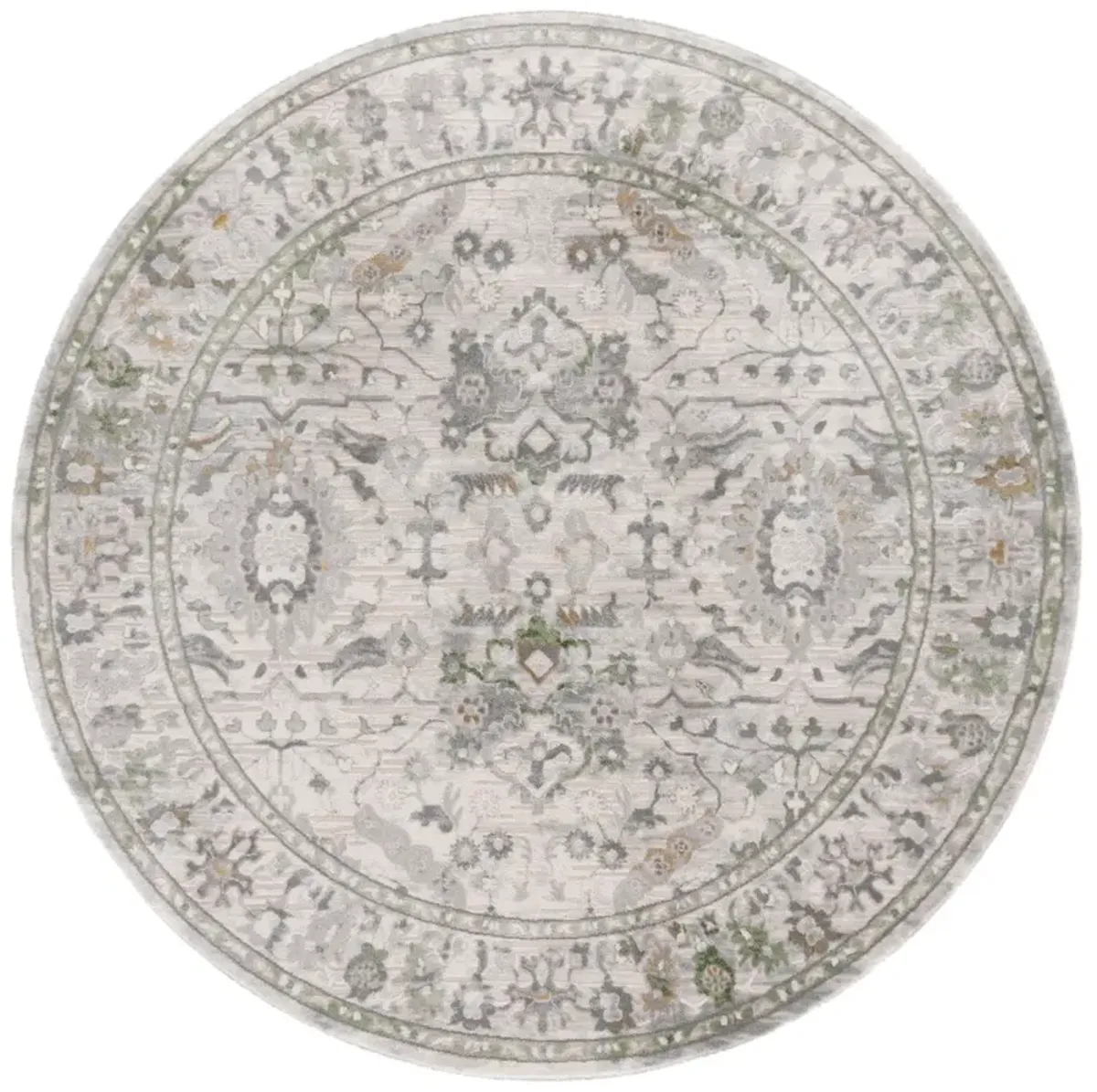 PRESTIGE 118 IVORY  6'-7' x 6'-7' Round Round Rug