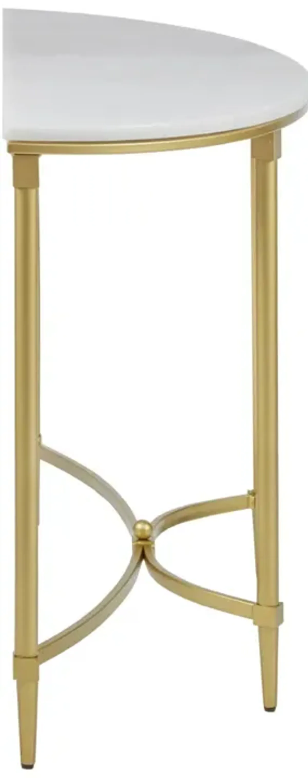 Madison Park Signature Bordeaux White/Gold Console Table