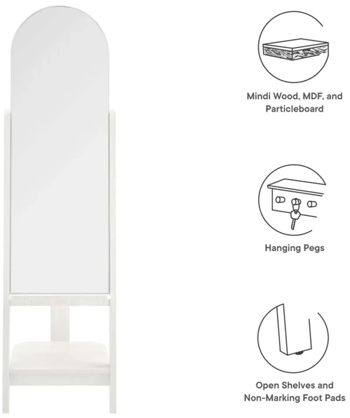 Ascend Standing Mirror