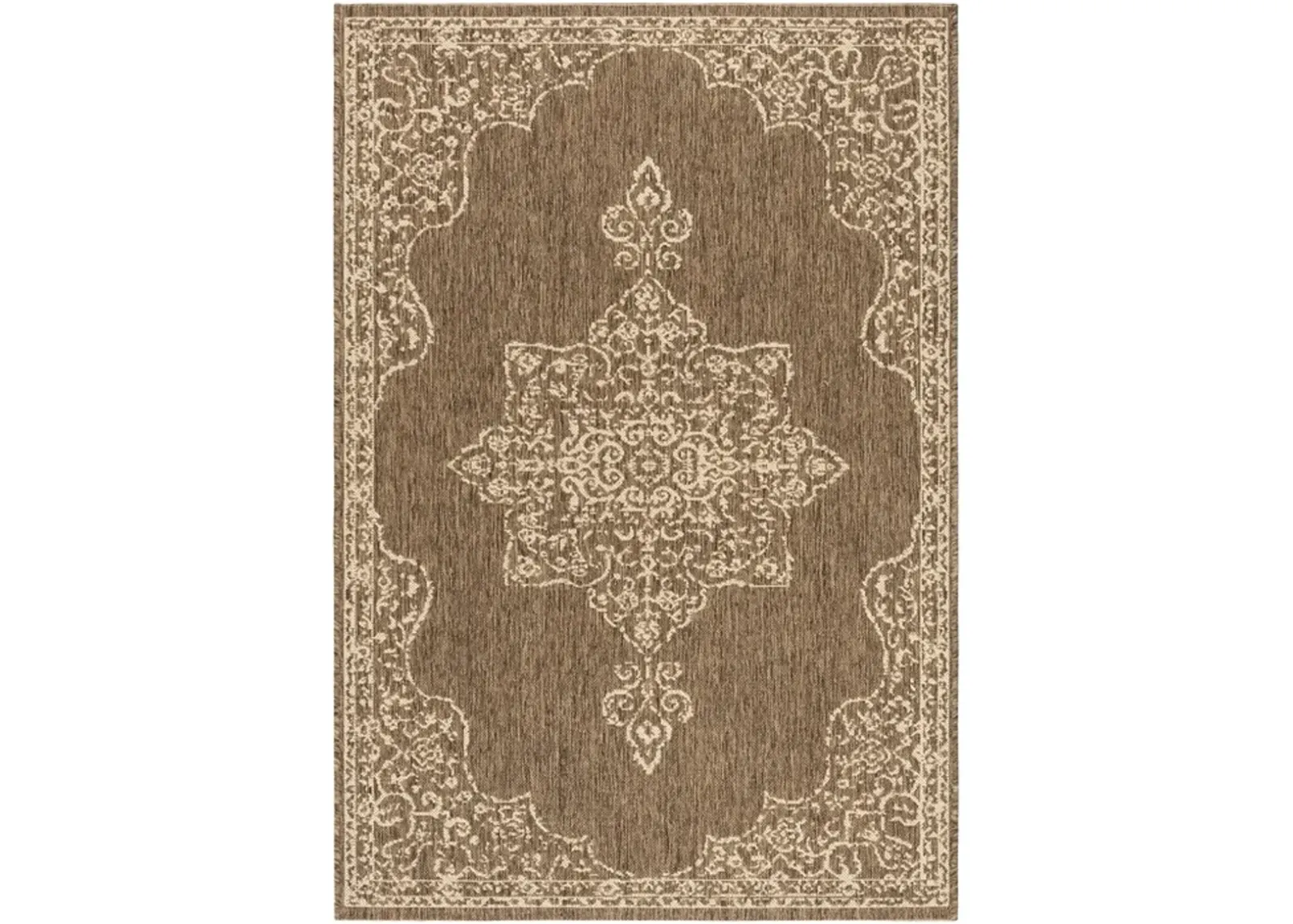 LINDEN 180 Collection LND180A-5 Cream / Beige 5'-3" X 7'-6"