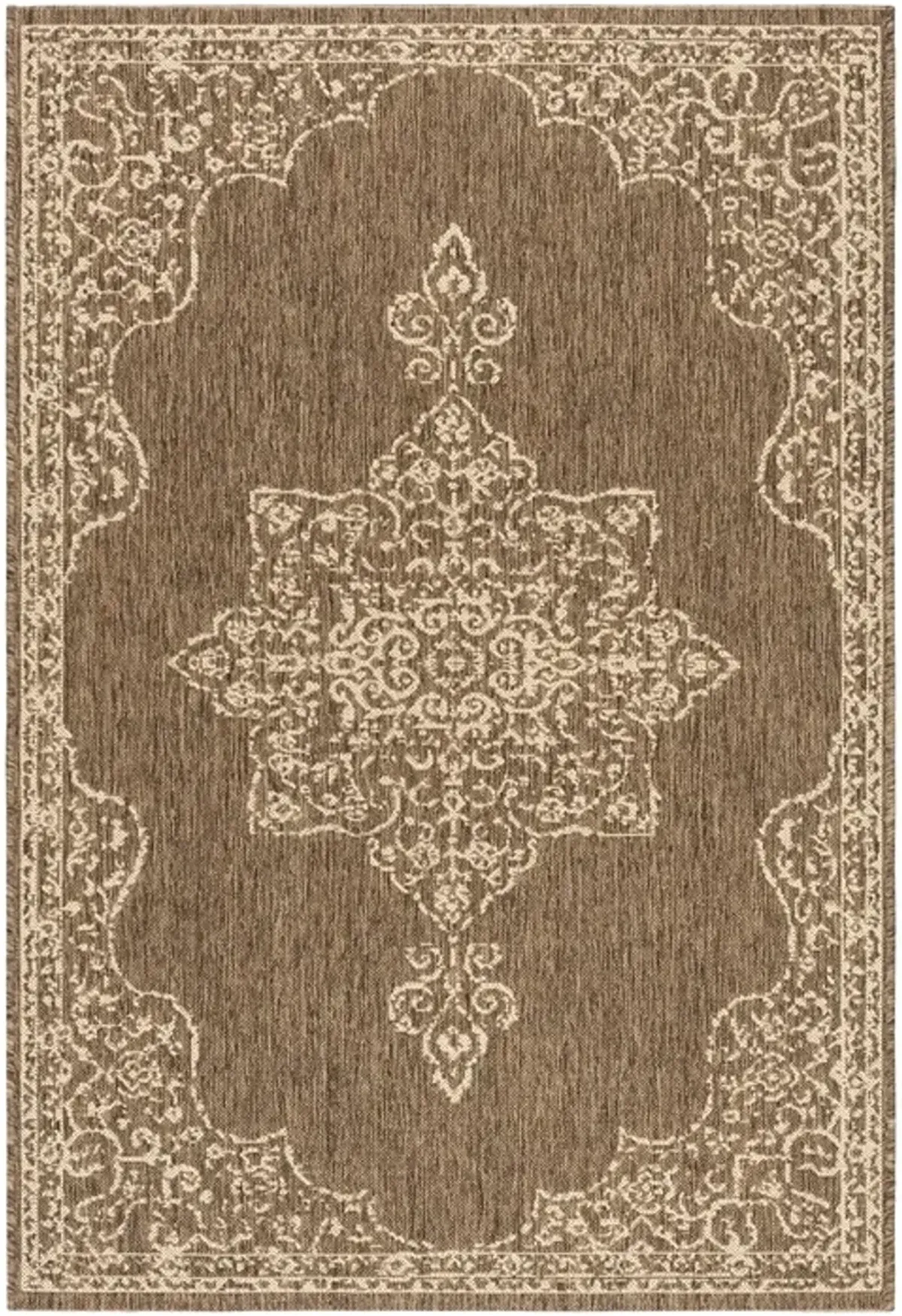 LINDEN 180 Collection LND180A-5 Cream / Beige 5'-3" X 7'-6"