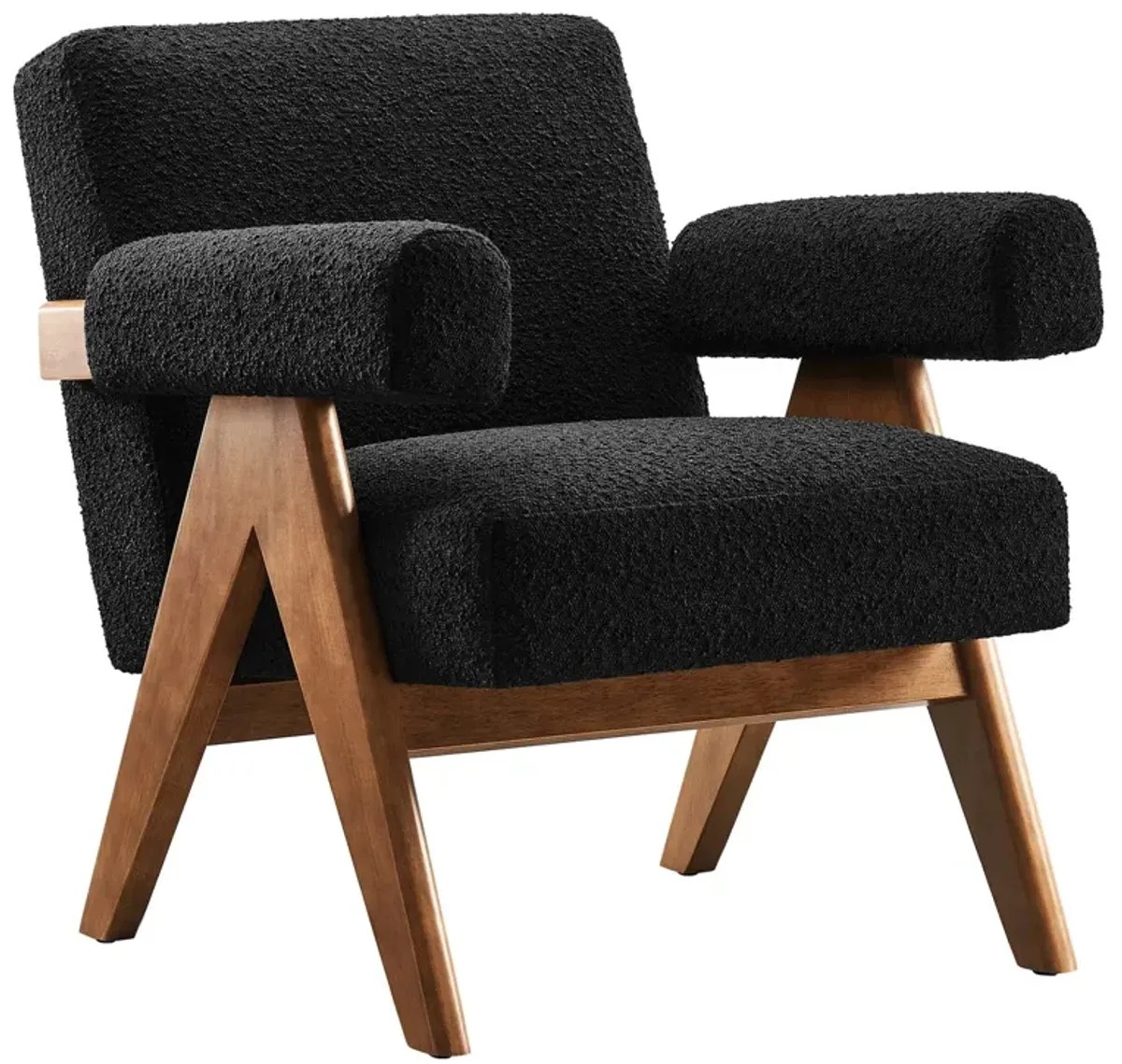 Lyra Boucle Fabric Armchair - Set of 2