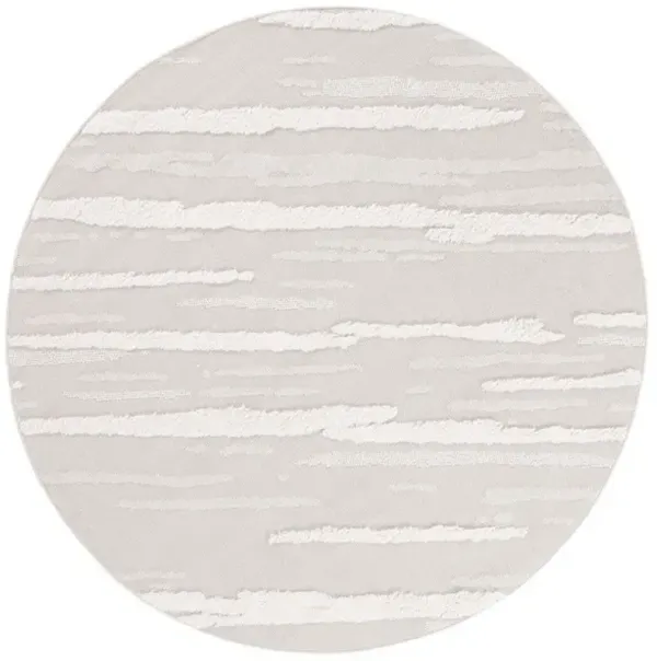 TRENDS 118 Beige 6'-7' X 6'-7' Round Round Rug