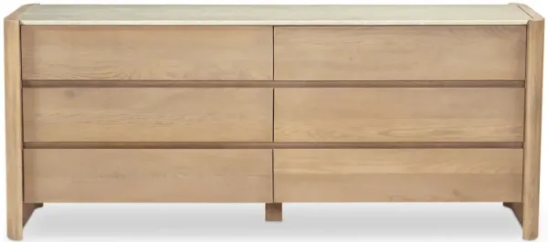 Lane 6 Drawer Dresser Natural