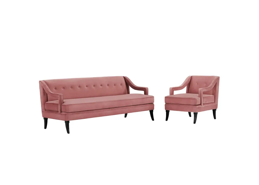 Concur Living Room Set Performance Velvet Set of 2