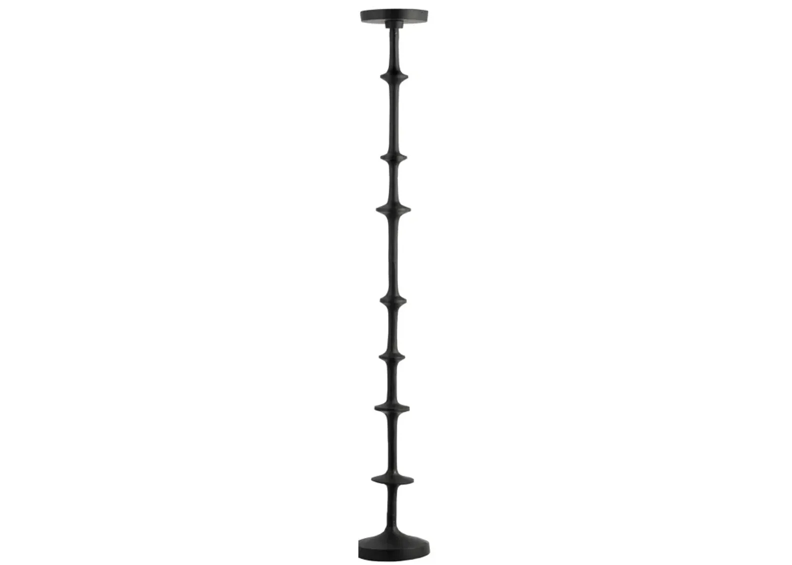 Metal, 36" Abacus Floor Pillar Candleholder, Black