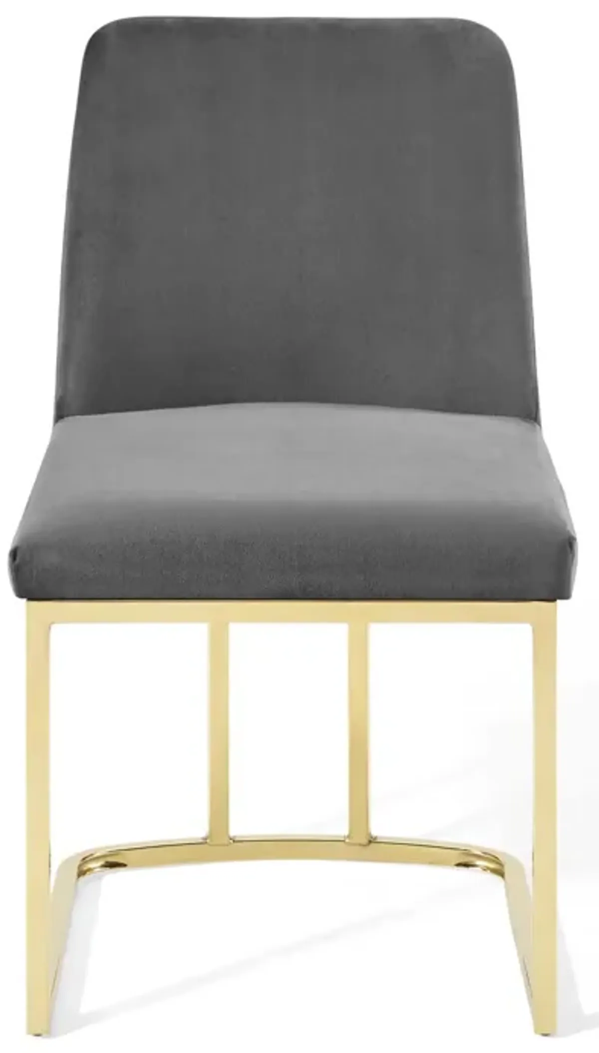 Amplify Sled Base Performance Velvet Dining Chairs - Set of 2