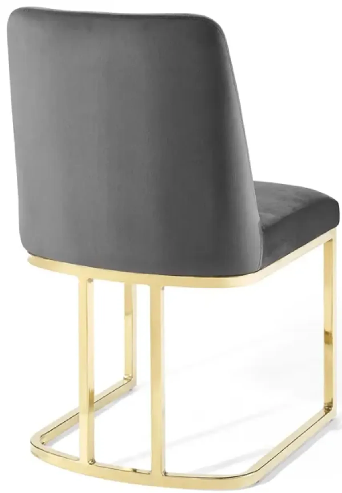 Amplify Sled Base Performance Velvet Dining Chairs - Set of 2