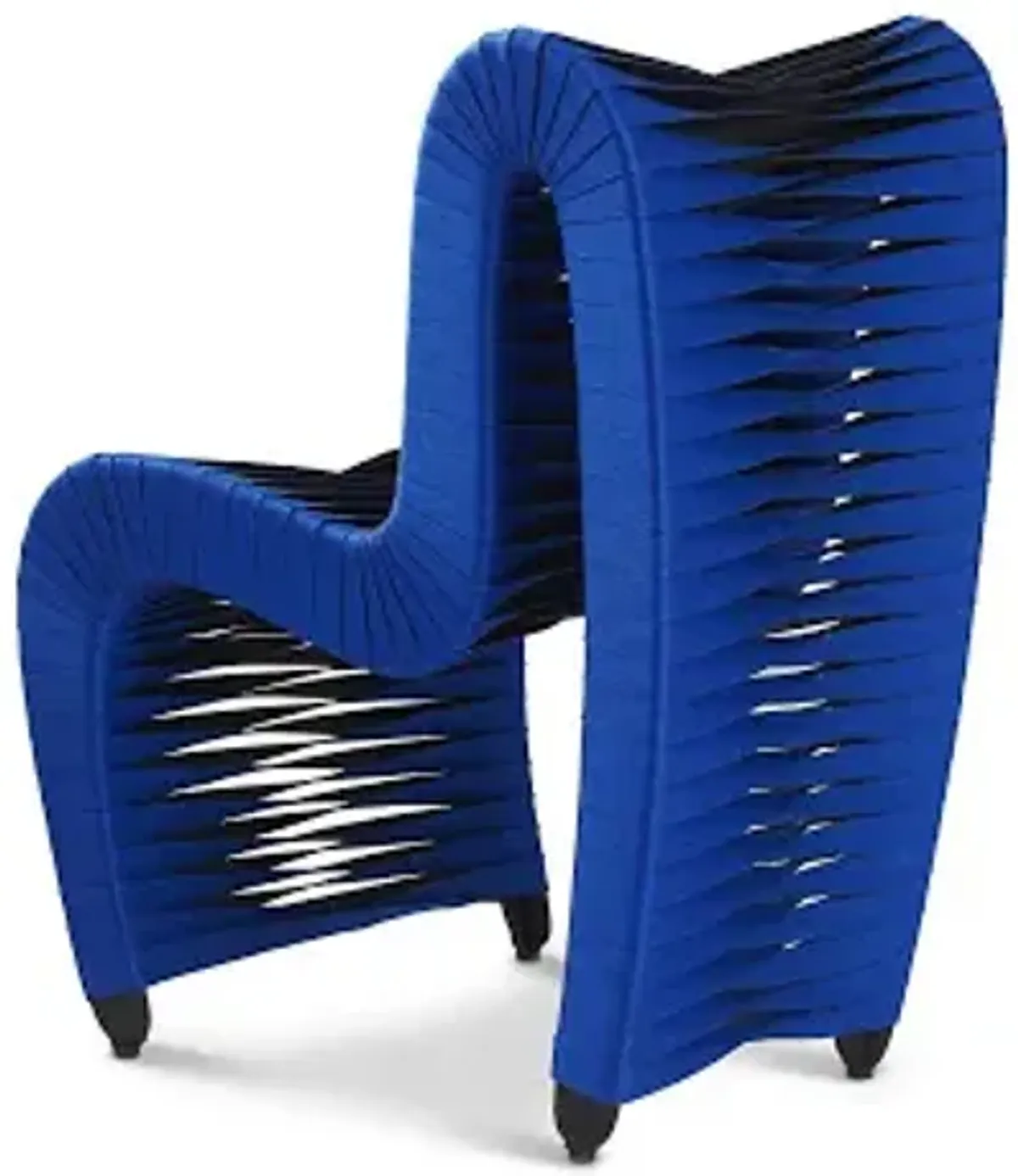 seat belt dining chair, blue/black