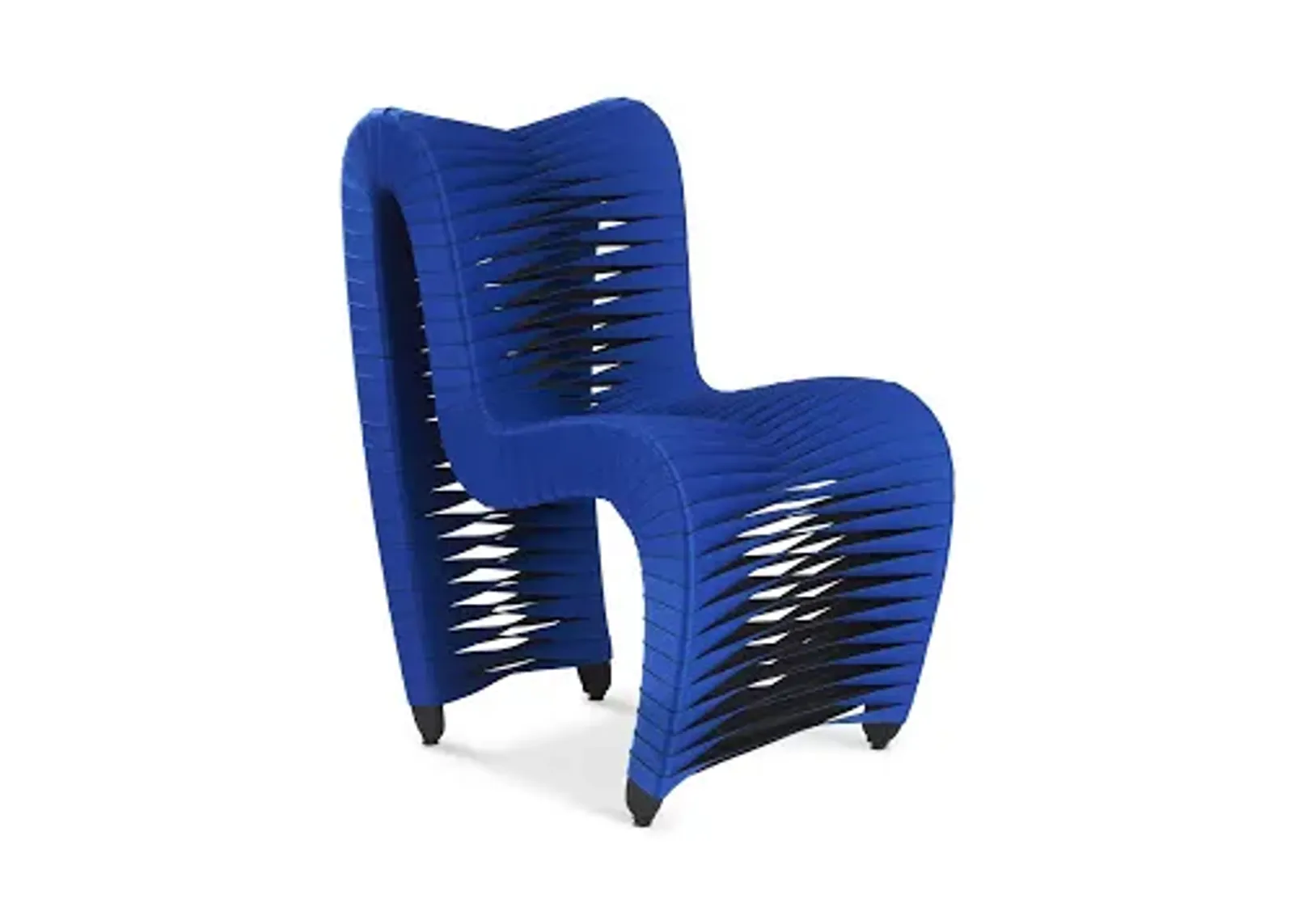 seat belt dining chair, blue/black