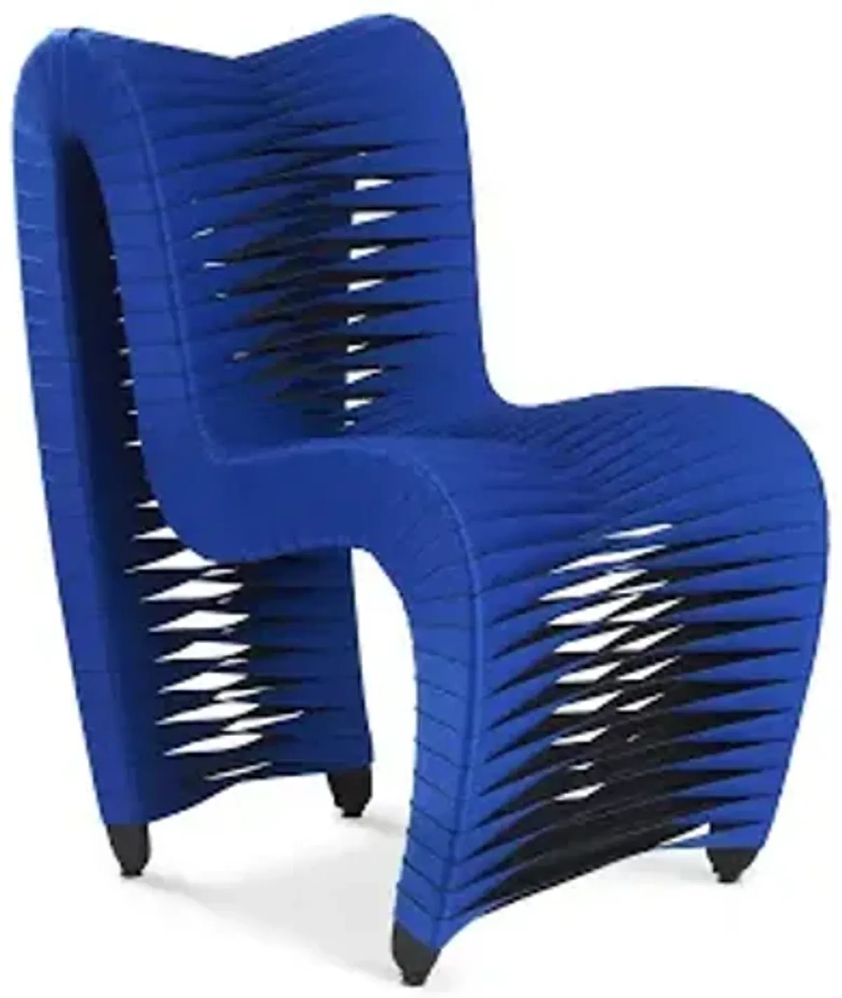 seat belt dining chair, blue/black