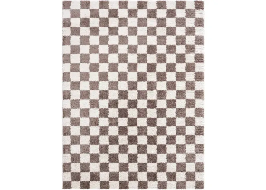 Fossay Shag FSG-2328 6'7" x 9' Machine Woven Rug