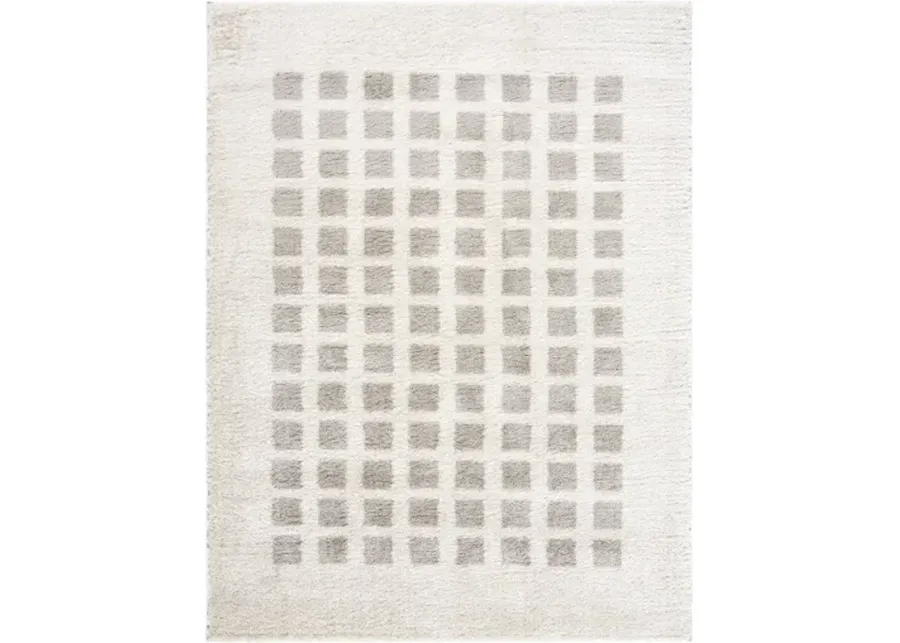 Fossay Shag FSG-2322 5'3" x 7' Machine Woven Rug