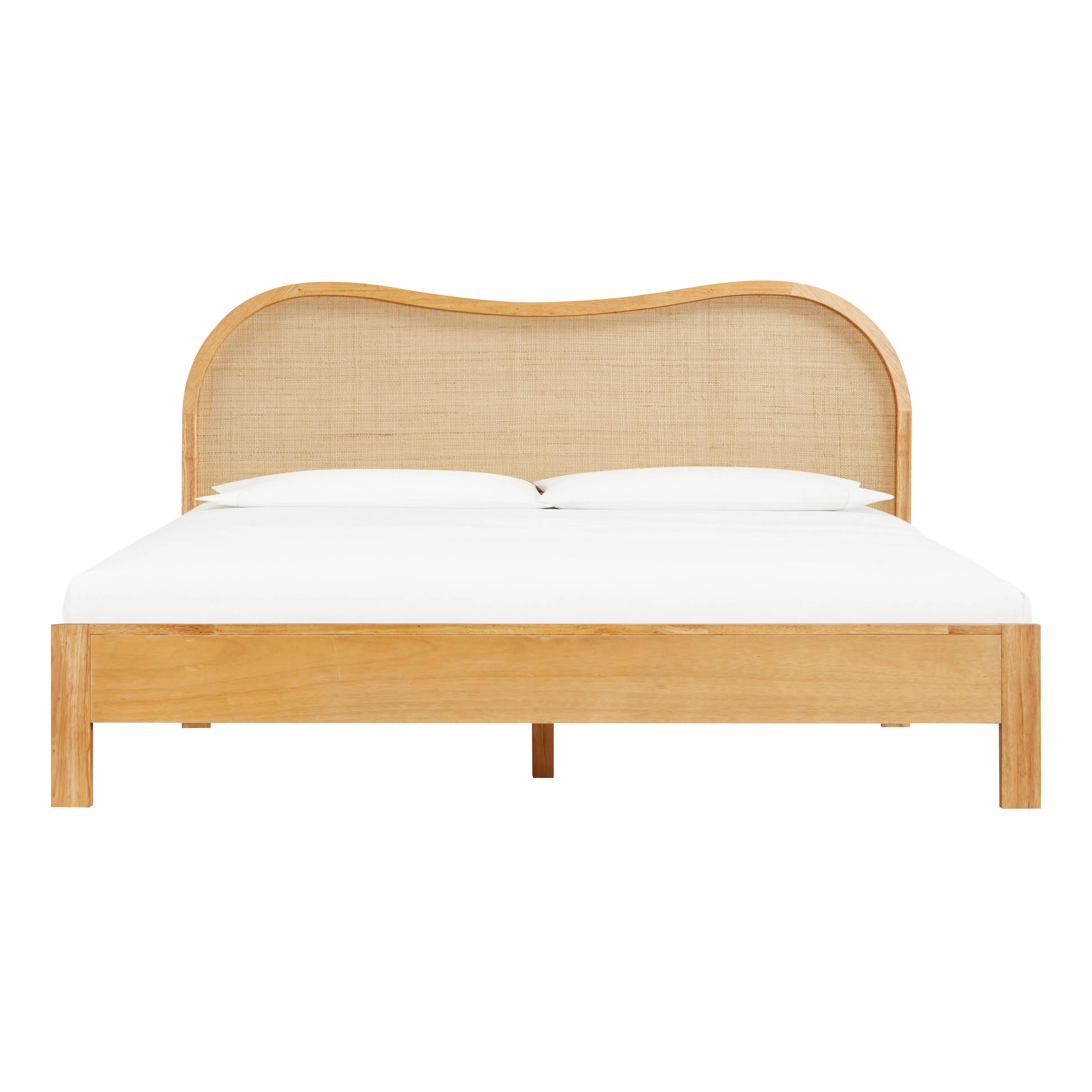 Grappa Natural Wood & Rattan King Bed