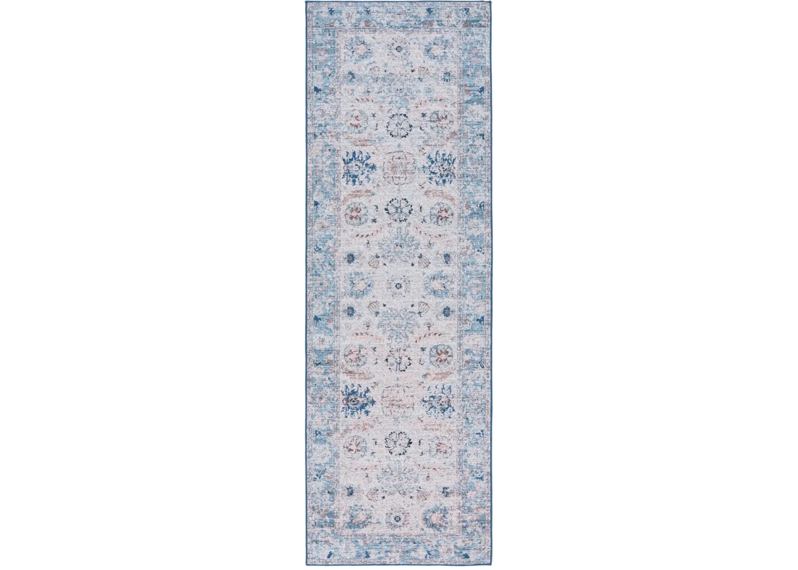 TUCSON 908 BLUE  2'-6' x 8' Runner Rug