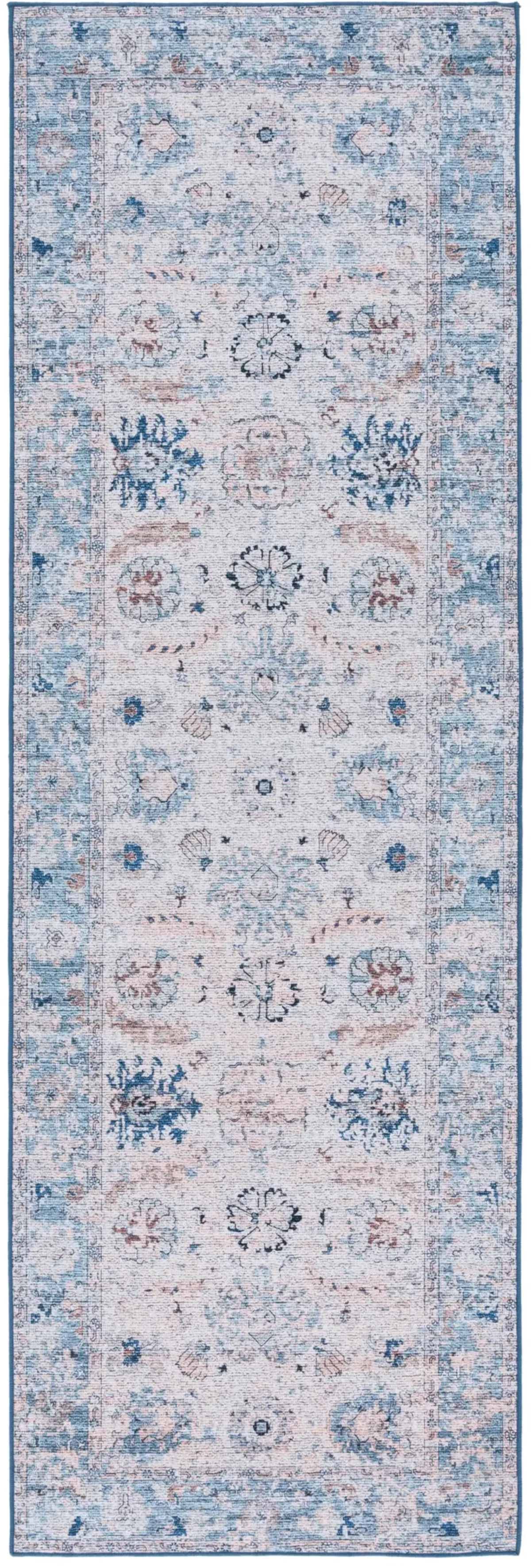 TUCSON 908 BLUE  2'-6' x 8' Runner Rug