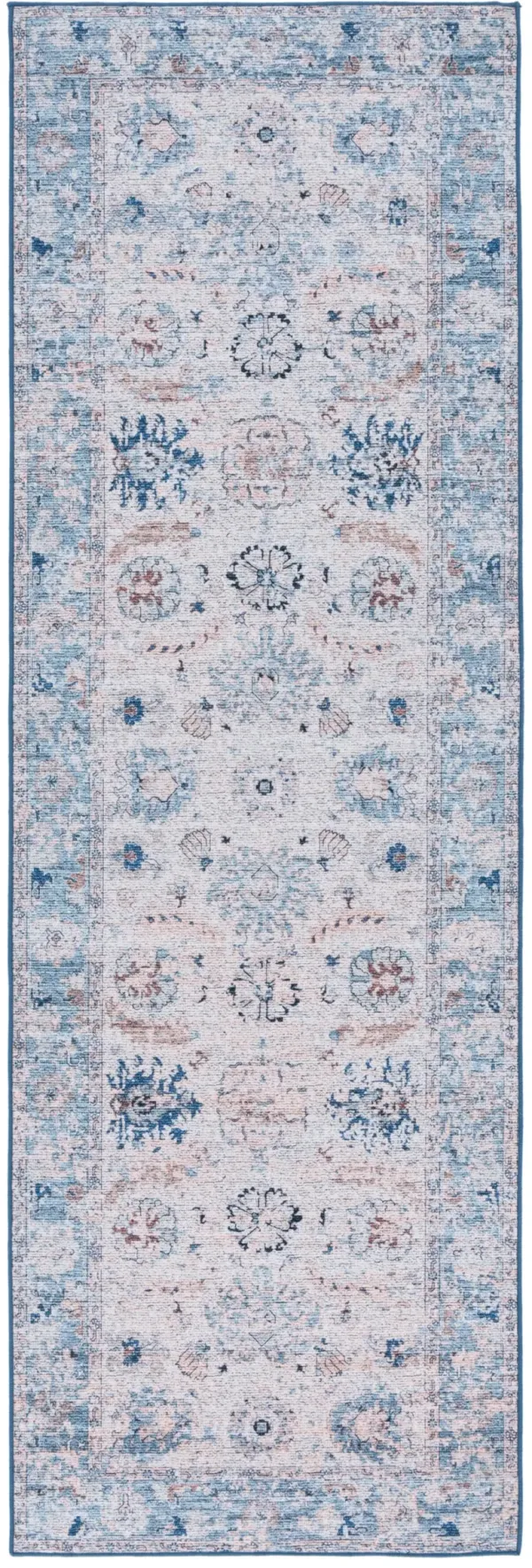 TUCSON 908 BLUE  2'-6' x 8' Runner Rug